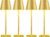 4 Pack Gold Led Cordless Table Lamps-Rechargeable Lamp Set of 4,Tabletop Lighting Outdoor Table Top Light for Restaurant Tables | Dinner | Kitchen Counter Top | Bulk of 4 Wirelss Lamps,Multi-Pack