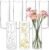DNANAOL 7pcs Glass Cylinder Vases for Centerpieces – 10 Inch Tall Glass Vases for Flowers, Hurricane Candle Holders Floating Candle Vase for Table Centerpiece Formal Dinners Home Decor