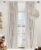 100% Blackout Shield Linen Blackout Curtains for Bedroom 84 Inches Long, Back Tab/Rod Pocket Living Room Drapes, Thermal Insulated Blackout Curtains 2 Panels Set, 50″ W x 84″ L, Cream