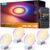 Govee Smart Recessed Lighting 6 Inch, Matter RGBIC LED Recessed Light Work with Alexa, Google Assistant, Dimmable 1100LM Canless Downlight with Junction Box for Living Room, Bedroom, Kitchen 4 Pack