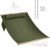 CHULIM Double Quilted Fabric Hammock with Hardwood Spreader Bars and Pillow 450 LBS Capacity 2 Person Large Hammock for Outdoor Patio Backyard Poolside – Green