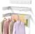 Upgrade Laundry Drying Rack, 31.5″ Drying Rack Clothing Wall Mounted,Foldable, 5 Aluminum Rods with 6 Hooks, Space-Saving White Collapsible Drying Racks Hanger for Laundry Bathroom