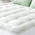 Ultra Soft Twin Size Mattress Topper – Viscose Made from Bamboo Pillow Top Mattress Pad for Back Pain Relief – Naturally Cooling for Hot Sleepers, Green