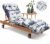 Outdoor Chaise Lounge Chair Cushion 75.1 x 22.8 x 4.7 Inches 100% Waterproof Replacement Cotton Patio Pool Lounge Chair Cushion for Outdoor Furniture with Ties, Blue Enchantress