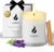 Natur IX Calming Soy Scented Candles for Women | Non Toxic Soy Candles for Home, Birthday, Christmas Gifts & Aromatherapy | Organic Essential Oil, 50 H Burning | Lavender, Basil & Jasmine, 8.5 oz