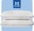 Sealy Dreamlife Queen Size Memory Foam Cooling Pillow with Surface Guard Technology, Removable Machine-Washable Cover, 1 Year Limited Warranty, White (2 Pack)