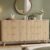 Lulive Dresser for Bedroom Wood Dressers Chest of Drawers, Fluted 53.2″ Wide Modern Long Dresser TV Stand 6 Drawers for Bedroom, Closet, Living Room, Hallway (Natural)