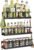 Spice Rack Wall Mounted 3 Pack, Space-Saving Spice Organizer for Spice Jars and Seasonings,Screw or Adhesive Hanging Spice Rack Organizer for Your Kitchen Cabinet,or Pantry Door