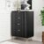 MAISONARIA Black Dresser for Bedroom, 4 Drawer Dresser with Gold Metal Handles & Chests of Drawers, Chests of Drawers for Hallway, Bedroom