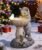 Nacome Solar Cat Garden Decor: Outdoor Statues Ornaments for Outside Decorations Yard Art Lawn Porch Patio Balcony – Birthday Choice for Mom Grandma Women Lover