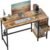 CubiCubi Computer Desk with 2 Drawers, 40 Inch Small Home Office Desk with Storage Study Writing Table, Light Brown