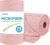 AIDEA Microfiber Cleaning Cloth Roll, 75PK, Tear Away Reusable Paper Towels, Pink Towels Lint Free Rags for House, Kitchen, Car Cleaning Supplies, 11.5″×11.5″