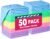 Microfiber Cleaning Cloths-50 Pack, Microfiber Towels Bulk, Towels for Cars & Home, Cleaning Rags 5 Colors Assorted (12×12 inches)
