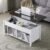 VINGLI Farmhouse Lift Top Coffee Table, Rustic Grey with Storage Shelf/Hidden Compartment, Mesa De Centro para Sala, Rustic Brown (White Brown, 40″ L)