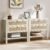 SICOTAS Nightstands Set of 2 for Bedroom, Bedside Tables with Drawer & Open Shelf, Modern Boho Nightstand Set for Master Bedroom