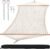 SUNCREAT Hammocks Traditional Rope Double Hammock with Hardwood Spreader Bar and Carrying Bag, 450 lbs Capacity, Natural