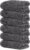 Tens Towels Pack of 6 Hand Towels, 100% Cotton, Lighter Weight, Quick to Dry, 16 x 28 Inches, Super Soft & Absorbent, Perfect for Bathroom & Kitchen, Dark Grey